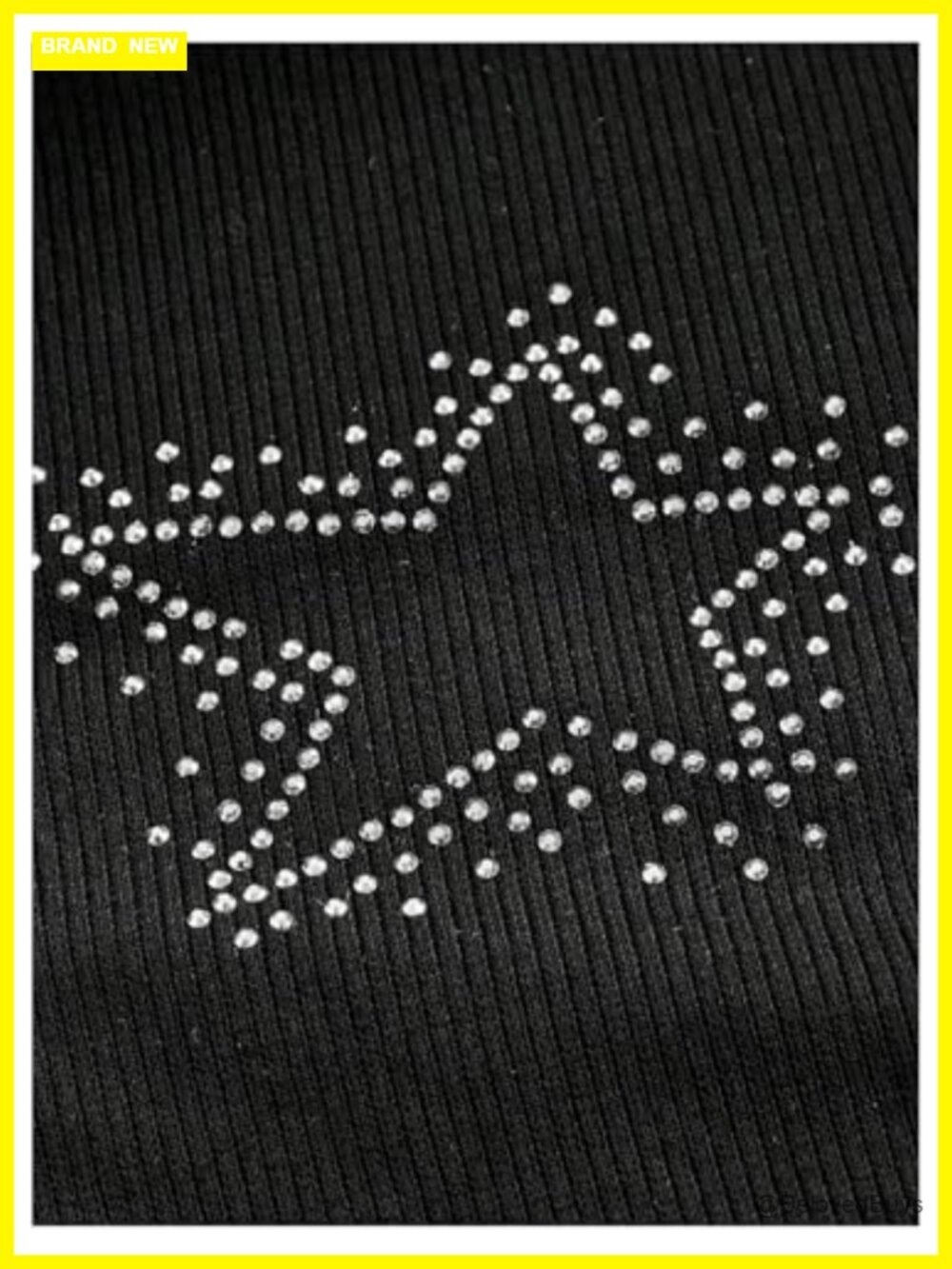 Plus Size Ruched Asymmetrical Star Tube Top Rhinestone Strapless Y2K - Picture 4 of 5